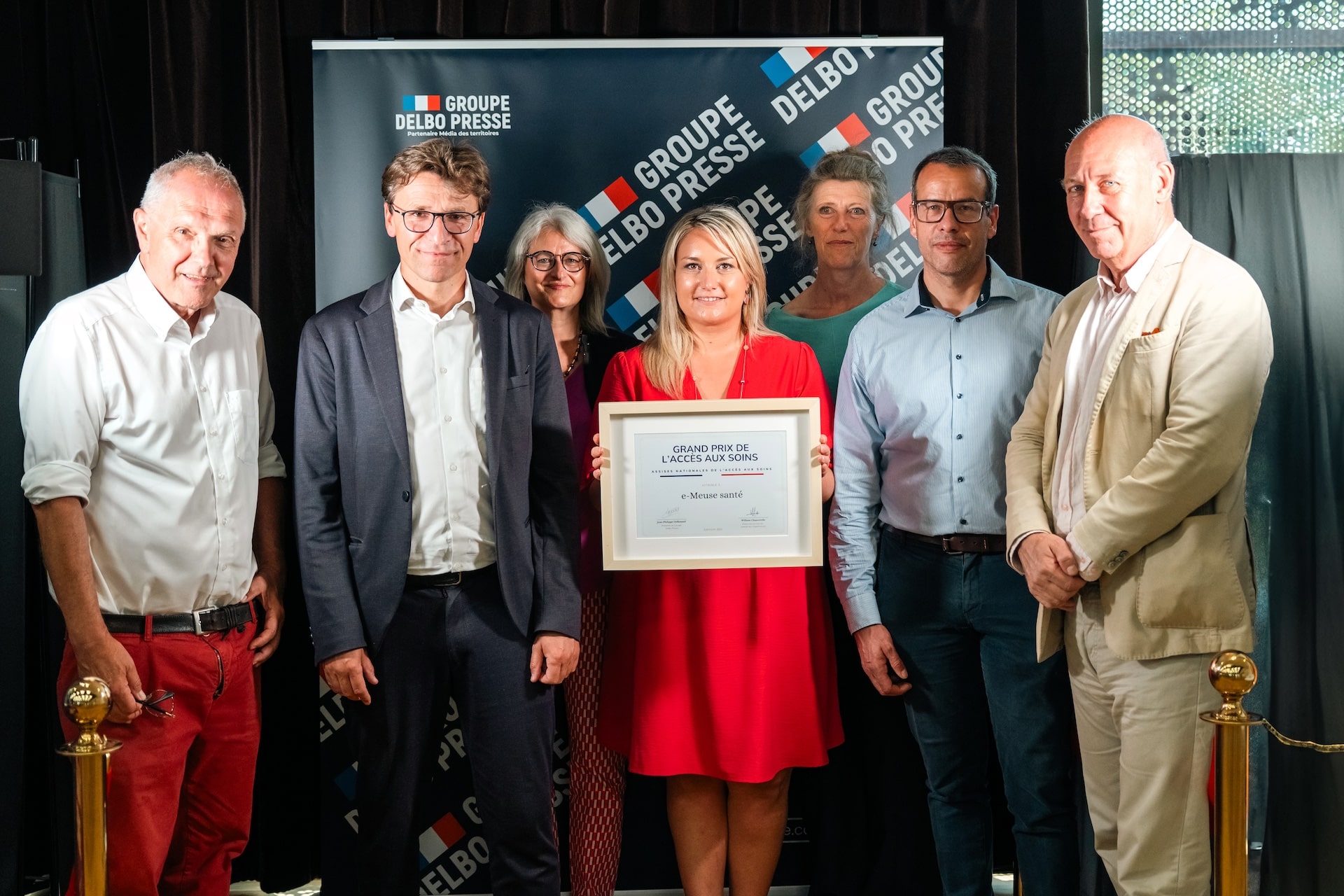 Photo prise lors de la remise du grand prix d'accès aux soins